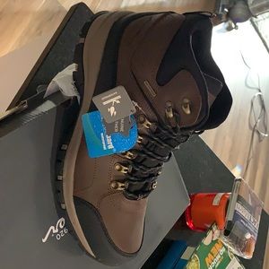 Brand new Leather Eddie Bauer “Brad” Hiking boots